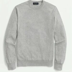 Brooks Brothers Cotton Crew Neck Sweater Grey Heather L